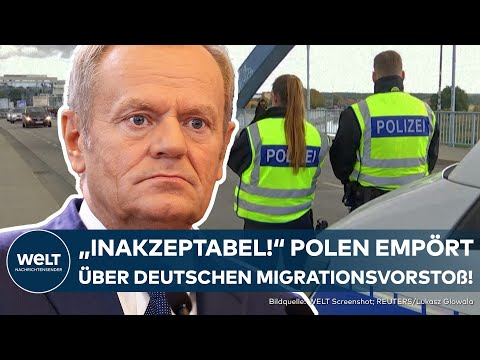 Video Thumbnail: MIGRATION: "Inakzeptabel!" - Polens Regierungschef Tusks scharfe Kritik an deutschen Grenzkontrollen
