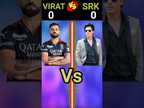 Virat Kohli Vs Shahrukh Khan ❓| Full Comparison Video | #shorts #viratkohli #srk #viral #trending