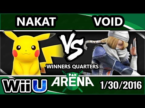 PAX South Arena - CLG | Nakat (Pikachu) Vs. 2GG | Void (Sheik) SSB4 WQ - Smash Wii U - Smash 4