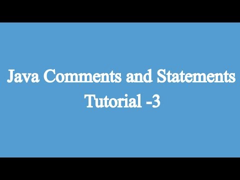 3 Comments Statements In Java Javascript For Beginners