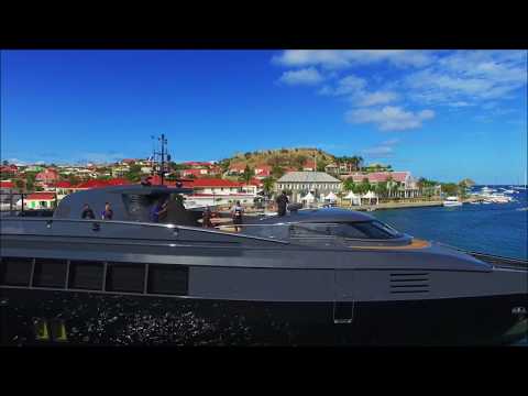 The yacht Blue Ice in St Barths