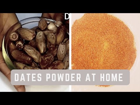 How to make Dates Powder at home.