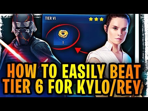 HOW TO EASILY BEAT TIER 6 OF GALACTIC ASCENSION FOR REY AND KYLO ULTIMATE! (CHECK PINNED COMMENT!)