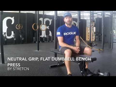 Neutral Grip, Flat Dumbbell Bench Press