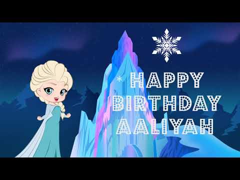 Happy Birthday Aaliyah - greeting card video ❤️