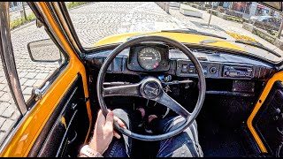 1976 Fiat 126p TOP SPEED [0.6 23hp] |0-100| POV Test Drive #2014 Joe Black