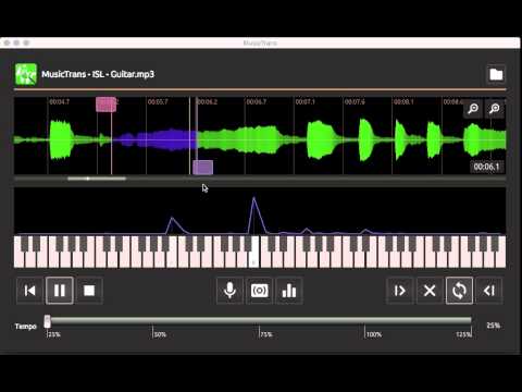 MusicTrans tool for musicians Video