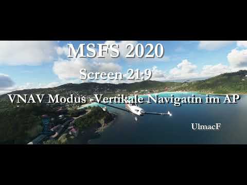 VNAV - Vertikaler Navigationsmodus im AP, Garmin G3000, MSFS 2020, deutsch