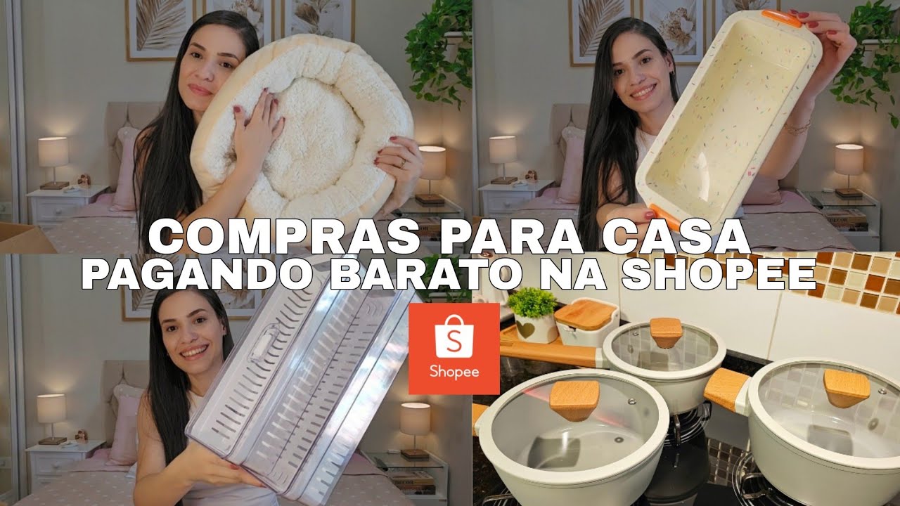 ACHADINHOS NA SHOPEE| as melhores panelas, forma que nao gruda, caminha para pets, cestos