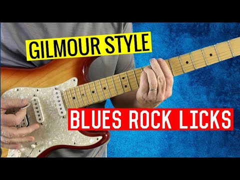 David Gilmour Style Blues Rock Licks // Intermediate Lead Guitar Lesson