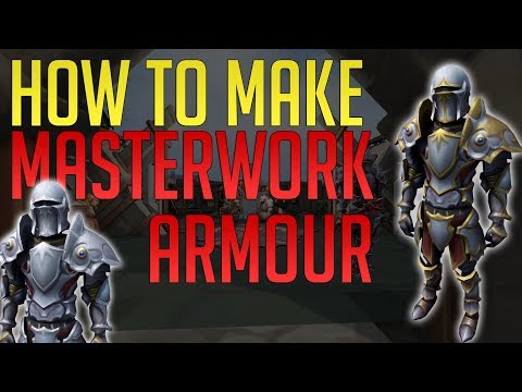 How to make Masterwork Armour + Trim it | The best armour in Runescape 3