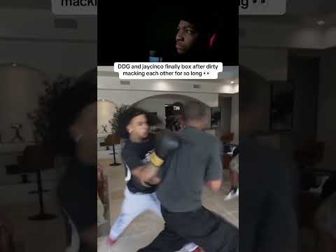 reaction to Jay Cinco and DDG putting on boxing gloves 👀  #new #reaction #ddg #jaycinco