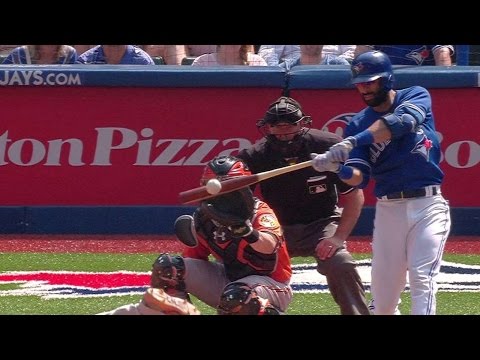 BAL@TOR: Bautista drives in Pillar with double in 3rd