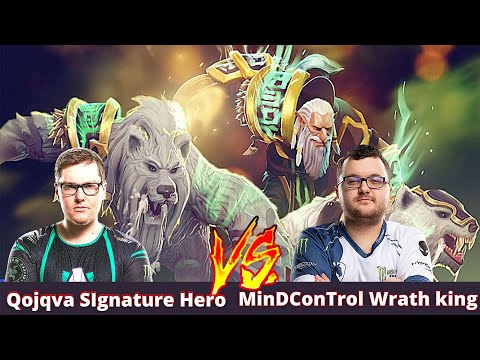 Qojqva Lone Druid Signature Hero Vs MinD_ConTrol Wraith King arcana Fast Game