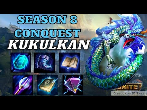 Smite Kukulkan Tutorial + Mid Build - Conquest Season 8