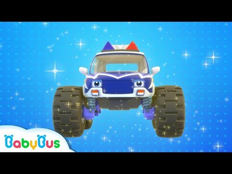 Monster Police Car Patrol Team | BabyBus Safety Tips | Super Rescue Team | Baby Song | BabyBus