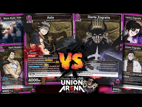 Black Bulls Board Flood VS Dark Triad Mill (Union Arena Gameplay)