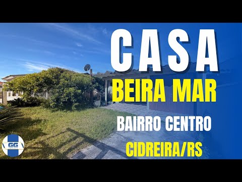 CASA COM SAÍDA PARA O MAR EM CIDREIRA/RS