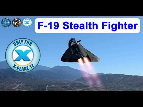 F-19 Stealth Fighter - Aggressive Take-Off | X-Plane 12 model by VSKYLABS