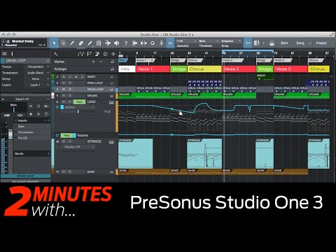 Presonus Studio One 3 DAW in action