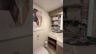 Super spacious cabins, glass-door showers and tons of storage! Norwegian Aqua, Luna, Prima and Viva