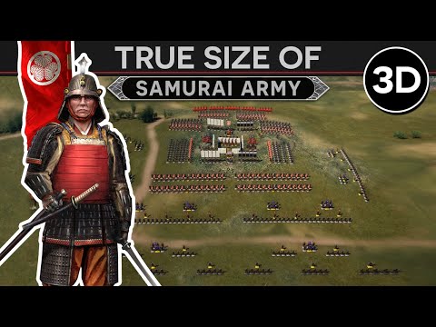True Size of a Samurai Army [c. 1600] 3D DOCUMENTARY