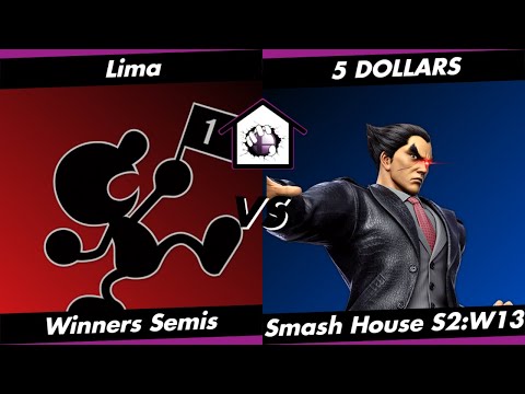 Smash House S2:W13 SF - Lima (GnW) vs. 5 DOLLARS (Kazuya)