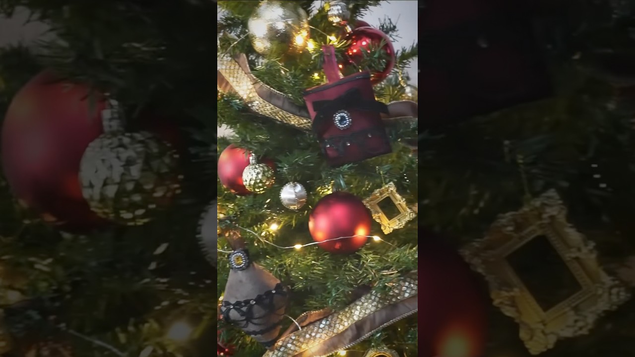 100均diyの布製オーナメントをツリーに飾り付け🎄メンバーシップで作成