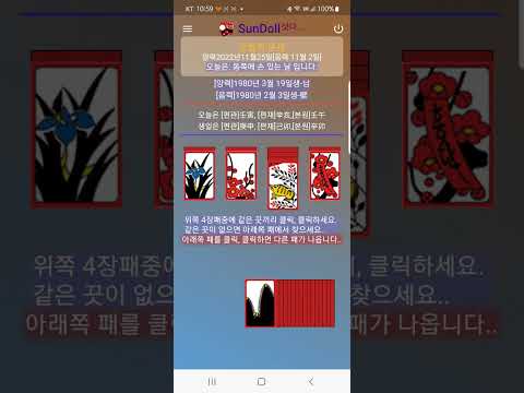 오늘의 운세, 화투점
