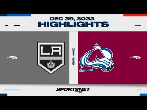 NHL Highlights | Kings vs. Avalanche - December 29, 2022