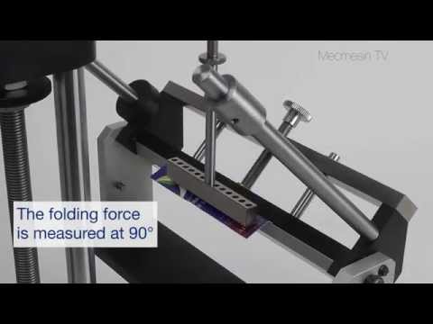 Card and Paper Crease Line Testing - Mecmesin Force Measurement