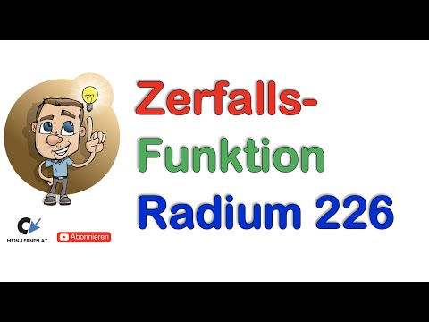 Zerfallsfunktion Halbwertszeit berechnen