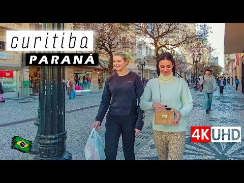 Walking in CURITIBA, BRAZIL 🇧🇷 Southern Brazil's Hidden Jewel 【 4K UHD 】