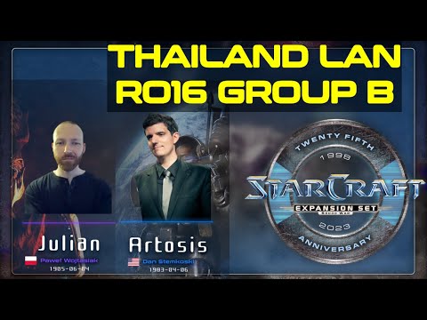 25th Anniversary LAN - Day 1 - RO16 Group B - Artosis vs Julian - StarCraft Remastered