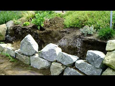 Trockenmauer bauen