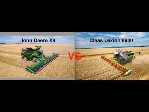 John Deere X9 vs Claas Lexion 8900