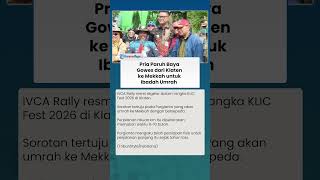 Dilepas Bupati, Pria Paruh Baya Gowes Umrah dari Klaten ke Mekkah