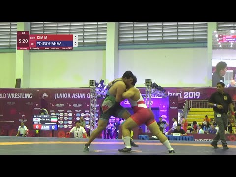 Round 3 GR - 130 kg: M. KIM (KOR) v. A. YOUSOFIAHMAD (IRI)