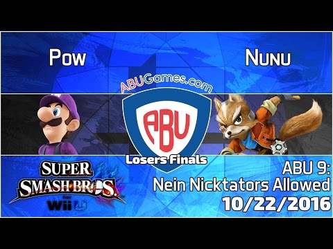 ABU Monthly 9: Pow (Luigi) vs. Nunu (Fox) - Smash 4 Losers Finals