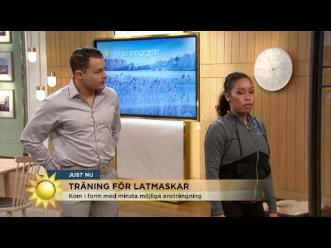 Simon Sköld visar sina bästa övningar - för latmaskar  - Nyhetsmorgon (TV4)