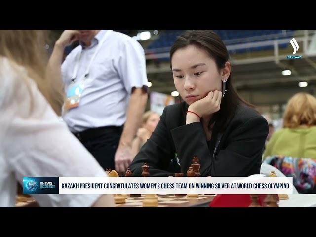 Devlet Başkanı Dünya satranç olimpiyatlarında gümüş madalya kazanan Kazakistan kadın takımını kutladı