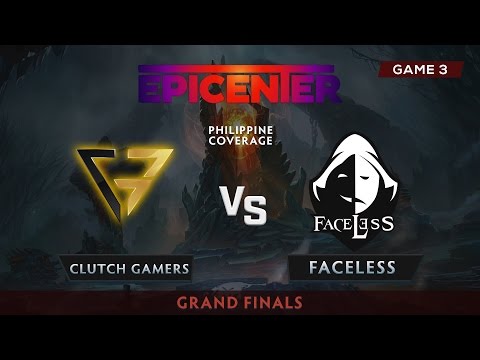 Faceless vs Clutch Gamers | Game 3 | Grand Finals | Epicenter Sea Qualifiers | PH Coverage