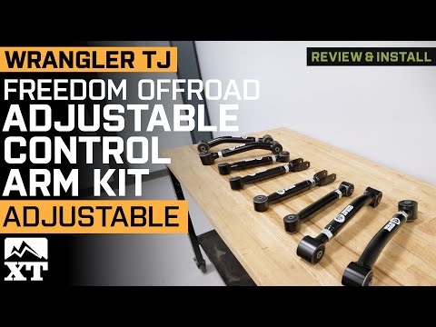 Jeep Wrangler TJ Freedom Offroad Adjustable Upper and Lower Control Arms Review & Install