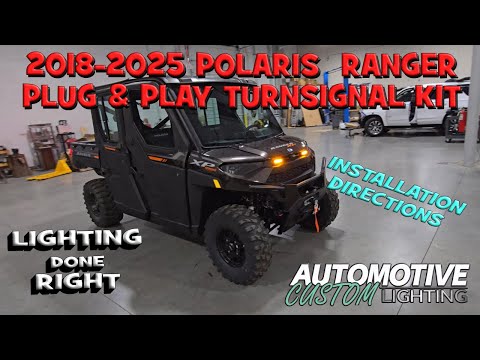 2018-2025 Polaris Ranger Plug & Play Turn Signal Kit Installation Video