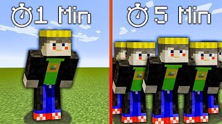 minecraft, but i get cloned every minute