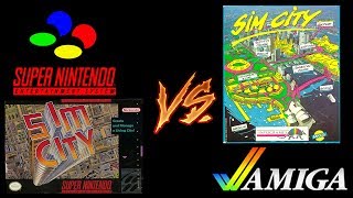 SimCity Port Comparison - Super Nintendo vs. Amiga