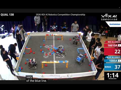 VEX AI 2026 World Competition, Canada Team 16610A Level 5, Dual-Robot Intelligent System