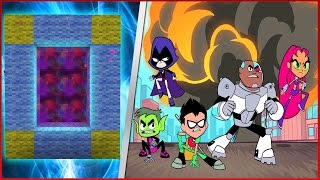 COMO FAZER UM PORTAL PARA O MUNDO DOS JOVENS TITÃS ( TEEN TITANS ) ! - Minecraft