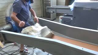 ポリエステル繊維(PET繊維)の切断