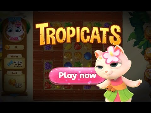 Tropicats: Match 3 Games on a Tropical Island